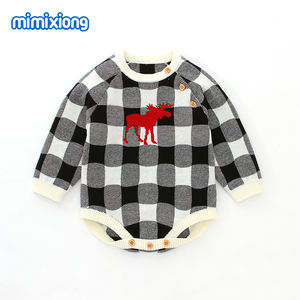 <span class=keywords><strong>Ropa</strong></span> de bebé lista para enviar al por mayor, <span class=keywords><strong>ropa</strong></span> de <span class=keywords><strong>Navidad</strong></span> para niños, Mono de punto de manga larga <span class=keywords><strong>a</strong></span> cuadros para niñ<span class=keywords><strong>a</strong></span> y niño - Product Image 5