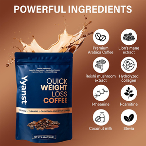 Private Label Sugar <b>free</b> collagen mushroom extracts quick <b>weight</b> loss coffee for focus & energy support factory price - Product Image 3