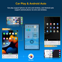 Autoradio GPS Android 13,6 pouces 2din Écran vertical Moniteur de voiture pour universel avec WiFi USB Appliquer Carplay Autoradio