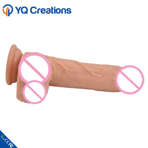 Dildo de <span class=keywords><strong>silicone</strong></span> macio de 7.2 polegadas, de borracha, pênis com ventosa forte, brinquedo sexual adulto para mulheres, imperdível - Product Image 3