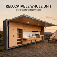 Cuisine de camping portable pour caravane, camping-car et site de vacances
