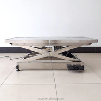 Table d'examen pour animaux OSCAT, table vétérinaire électrique à levage électrique en acier inoxydable, tables de diagnostic pour animaux, équipement vétérinaire, cliniques vétérinaires