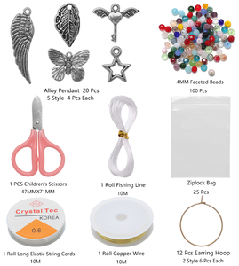 Bộ Hộp Đựng Đồ Trang Sức Hạt Thủy Tinh 2/3/4MM Dành Cho Vòng Tay Mặt Dây Chuyền Hợp Kim Hạt Acrylic Bộ Dụng Cụ Làm Trang Sức Cho Người Lớn - Product Image 3