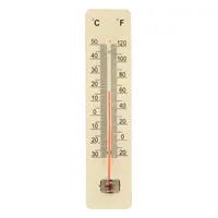 defull Extra Large 10.5-Inch Wood Thermometer Wall Thermometer Wooden  Indoor Thermometer with Double Scales ℉&℃ Household Thermometer for Home  Office