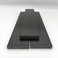 Plinthe en polystyrène noir PS, design moderne et minimaliste, moulure élégante pour bordure murale, pour la décoration intérieure