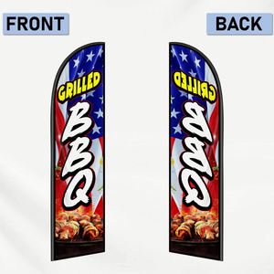 ธงขนนกคุณภาพสูงขนาด 2.5*11.5 ฟุต สำหรับปาร์ตี้ชายหาดและโปรโมชั่นโฆษณา - Product Image 2