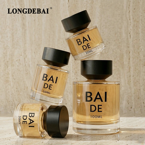En Stock: Botella de Perfume de Vidrio de 50ml, 30ml, 100ml, Cilíndrica, Transparente, de Lujo, Vacía, con Caja de Empaque - Product Image 2
