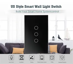 الولايات المتحدة القياسية الكهربائية جوجل اليكسيا واي فاي ضوء المنزل الذكي تويا واي فاي التبديل الذكية مفاتيح الجدار zigbee