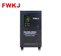 Reguladores de Voltaje Automáticos Monofásicos con Carcasa Negra de 10KVA a 50KVA 130-250V AVR para 15KVA 20KVA 30KVA 40KVA
