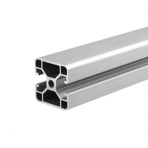 Profilé en alliage d'aluminium industriel norme européenne OB4040N2, tube carré à rainure scellée 40x40mm, profilé de cadre, découpe 6000 - Product Image 1