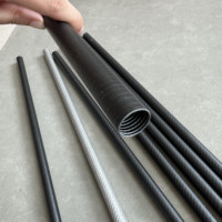 Tube en fibre de carbone 40Mm Machine Tubes télescopiques 44Mm Joints Verre 35Mm 45Mm 400Mm Tube 80Mm Conique 250Mm 800Mm Triangulaire