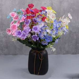 Venda quente de novas orquídeas de grama, primavera, violetas artificiais, interior e exterior, decoração, ponto, flores artificiais