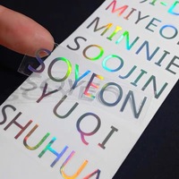 Logo de marque personnalisé Etiquette d'autocollant de transfert UV holographique laser transparente de haute qualité Etiquette Flash pour emballage