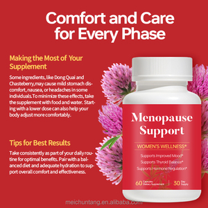 Capsules d'équilibre hormonal à marque privée avec cohosh noir et dong <span class=keywords><strong>quai</strong></span> pour la formule de bien-être et l'équilibre systémique féminin - Product Image 4
