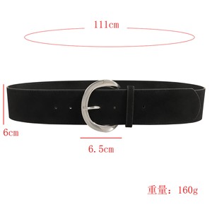 Ceintures larges en cuir PU tendance pour femmes avec une grande <span class=keywords><strong>boucle</strong></span> <span class=keywords><strong>dorée</strong></span>. - Product Image 5