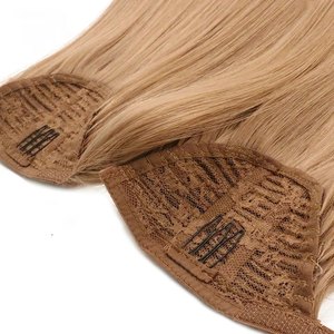 ผมต่อแบบคลิปหนีบไร้รอยต่อ พรีเมียม 100% ผมแท้จากรัสเซีย เกรดเวอร์จิ้น ยุโรป PU Skin Weft - Product Image 1