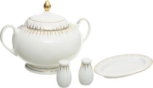 <span class=keywords><strong>Set</strong></span> di Stoviglie in Ceramica Moderno da 60-66 Pezzi / Servizio di <span class=keywords><strong>Piatti</strong></span> per <span class=keywords><strong>6</strong></span> <span class=keywords><strong>Persone</strong></span> con Finiture in Oro - Product Image 6