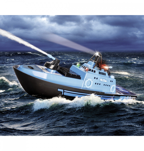 <span class=keywords><strong>Bateau</strong></span> de <span class=keywords><strong>patrouille</strong></span> RC électrique DWI 2.4G 15 KM/H <span class=keywords><strong>bateau</strong></span> RC cuirassé RC compétitif à grande vitesse avec lumières et fonction de pulvérisation d'eau - Product Image 4