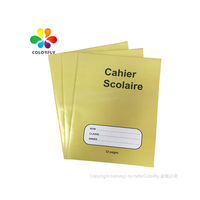 Cahier d'exercices de bureau et de papeterie, fournitures scolaires et de papeterie, bloc-notes de 100 pages, pour l'école préscolaire