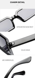 Gafas de Sol Unisex con Marco Rectangular de Cabeza de Serpiente, Lentes UV400, Color Marrón Grisáceo, Montura Completa, Proceso de Pintura de PC, Duraderas y Cómodas - Product Image 6