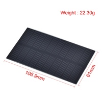 Panneau solaire électronique intelligent 1W 5V bricolage électronique petit panneau solaire pour chargeur de téléphone portable maison lumière jouet etc cellule solaire