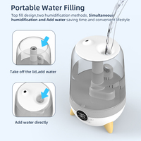 Diffuseur d'arôme pour la maison, humidificateur avec 360 buses, minuterie constante, réservoir d'eau Transparent, facile à nettoyer