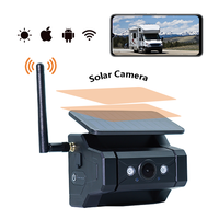 Sistem Kamera Cadangan Nirkabel WIFI Tenaga Surya 720P Kamera Cadangan Instalasi Magnetik untuk Mendukung Aplikasi Ponsel IOS/ANDROID