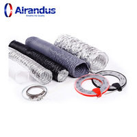 Conduit flexible isolé acoustique en aluminium de conduit flexible de prix usine pour des systèmes de ventilation
