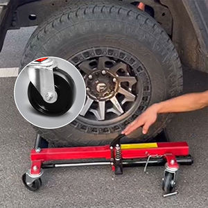 Carro Hidráulico Profesional de Alta Calidad para Mover Autos, con Ruedas de Posicionamiento de 10 Pulgadas, <span class=keywords><strong>Dolly</strong></span> para Mover Vehículos, Gato para Autos de Acero y Goma OEM - Product Image 5