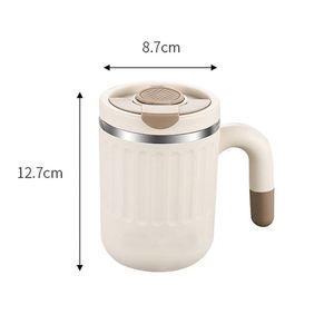 Taza de café de oficina de doble pared de 480 ml al por mayor, vaso térmico de acero inoxidable con tapa y pajita - Product Image 2