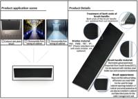 Brosses de nettoyage industrielles haute durabilité résistantes à l'abrasion, brosses à balayage de porte en nylon et fil d'acier personnalisables, OEM