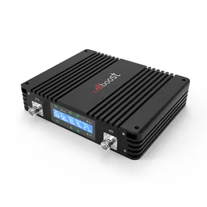 800/900/1800/2100MHz 2g 3g 4g 75dB 27dBm ALC Quad Band Signal Amplifier LTE Mobile Network Repeater MGC Cellphone Signal Booster