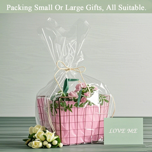 גליל סרט BOPP סיטונאי, מבריק, שקוף, רך, לעטיפת מתנות באורך 15 מטר, לאריזת פרחים - Product Image 5