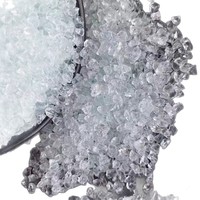 Sable de verre blanc transparent irrégulier pour sablage, décapage, polissage, aménagement paysager, décoration, filtration d'eau de piscine, brisé