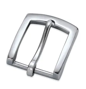 Simple Square Belt Head Accessories Metal Stainless Steel Buckles Belt For Men/Dog Collar