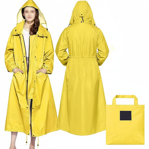 Chaqueta Impermeable Ligera y Cortavientos de Alta Calidad con Capucha Larga Universal de Material Oxford para Dos Personas, Ideal para Excursiones al Aire Libre - Product Image 1