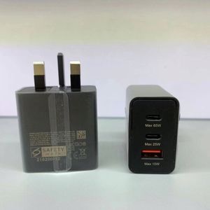 อะแดปเตอร์ชาร์จเร็ว PD 65W A+2C สำหรับโทรศัพท์มือถือ หัวปลั๊ก EU US UK รองรับการชาร์จเร็ว สำหรับ S24 S23 S22 S21 - Product Image 4
