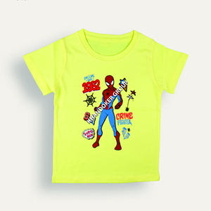 Nueva llegada de diseño personalizado de alta calidad al por mayor de peso pesado 100% algodón con el logotipo desgastado camiseta para niños de Bangladesh - Product Image 1