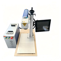 Machine de découpe laser à fibre JPT 60W pour la pierre, le métal, le plastique, le verre, l'équipement d'impression de logo sur pierre