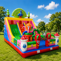 Château gonflable commercial en PVC Pat'Patrouille avec toboggan et mur d'escalade, certifié EN14960 et respectueux de l'environnement
