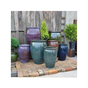 Grand <span class=keywords><strong>Pot</strong></span> d'extérieur pour plantes, moule de fleurs, Pots et jardinières en céramique, <span class=keywords><strong>Pot</strong></span> de fleurs - Product Image 1