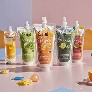 Custom Foil <strong>Spout</strong> Refill <strong>Pouch</strong> For Beverage Juice Drink Liquid Food Sauce Packaging Leak Proof Bag - Product Image 1