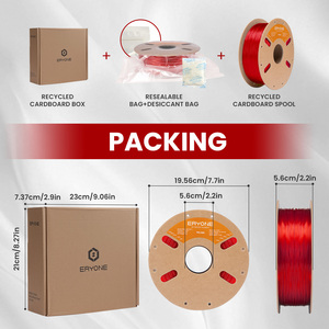 Filament transparent rouge <span class=keywords><strong>TPU</strong></span> 85A de l'usine <span class=keywords><strong>ERYONE</strong></span>, matériau d'impression 3D FDM - Product Image 6
