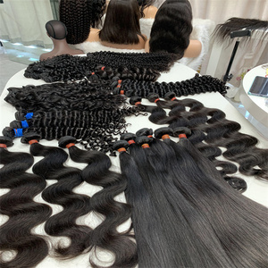 100% 오리지널 브라질 인모 번들, 아주 어린 소녀의 처녀 인모, 브라질 느슨한 웨이브 헤어 번들 가격 - Product Image 5