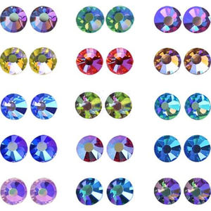 Venta al por mayor a granel brillo oscuro Hotfix diamantes de imitación apliques de diamantes de imitación de cristal para camisas Bikinis zapatos-para diseño de cristales de transferencia - Product Image 2