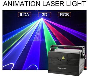 Projecteur lumineux de scène <span class=keywords><strong>3D</strong></span> multicolore, avec carte SD, Rgb, 2, 3, 5, 10W, 30KPPS, pour Dj, discothèque, boîte de nuit - Product Image 2