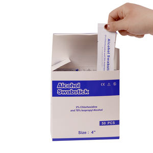 Tisu Alkohol 4 Inci Berisi Cairan Pra-Saturasi Bersertifikat CE Kelas II untuk Rumah Sakit dan Klinik - Product Image 6