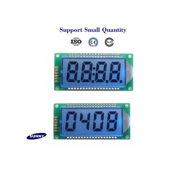 Factory Custom Monochrome Segment LCD Display HT1621 Driver Transmissive Type PCBA Included Monochrome