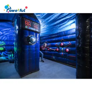 whole sale Inflatable IPS interactive games IPS football shooting sport game for rental store