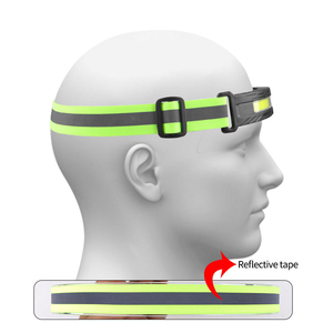 調節可能な COB ヘッドランプ USB 充電式内蔵リチウム電池 LED ライトポータブルナイトランニングヘッドライト集魚灯 - Product Image 2